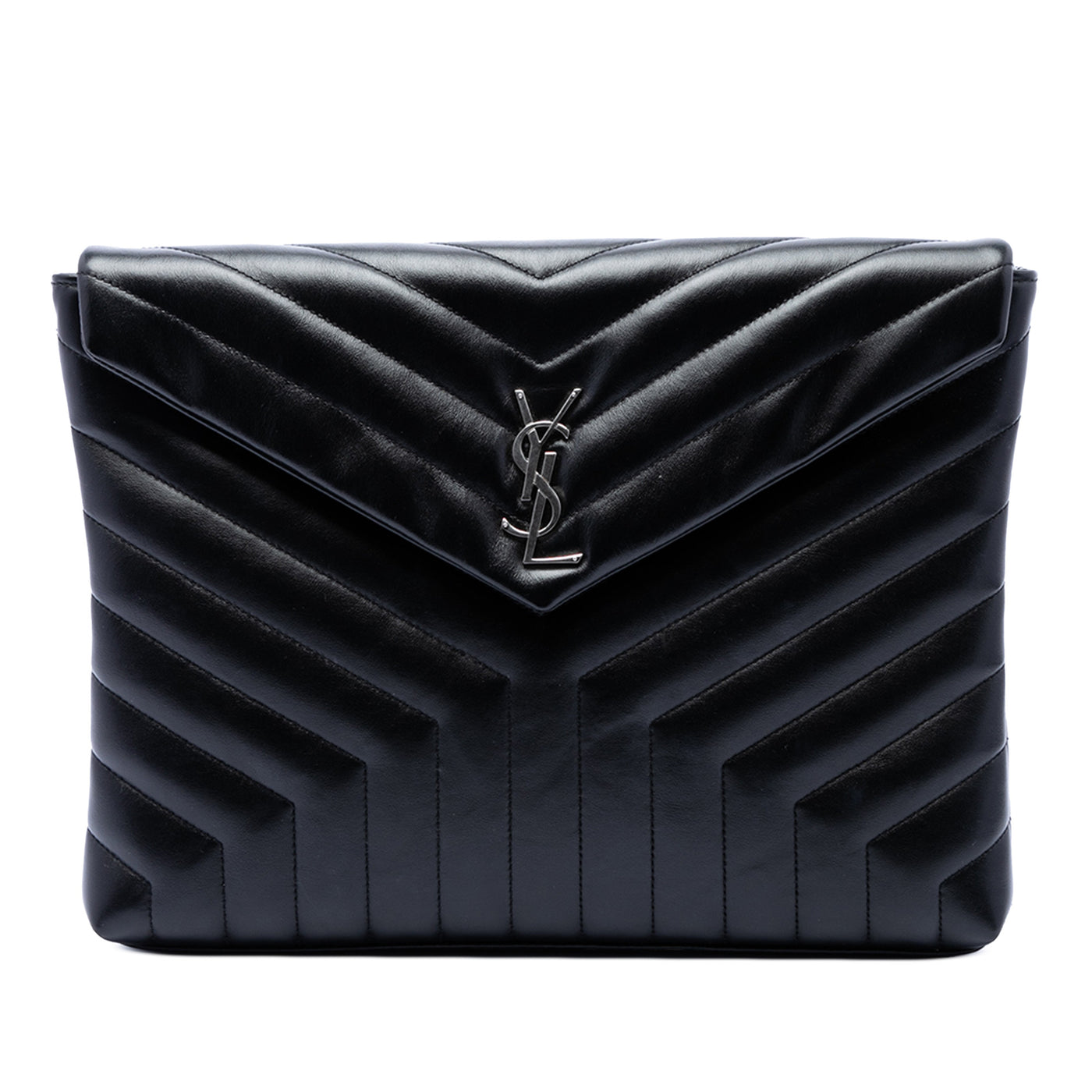 Matelasse Calfskin Monogram LouLou Document Clutch - Image 1