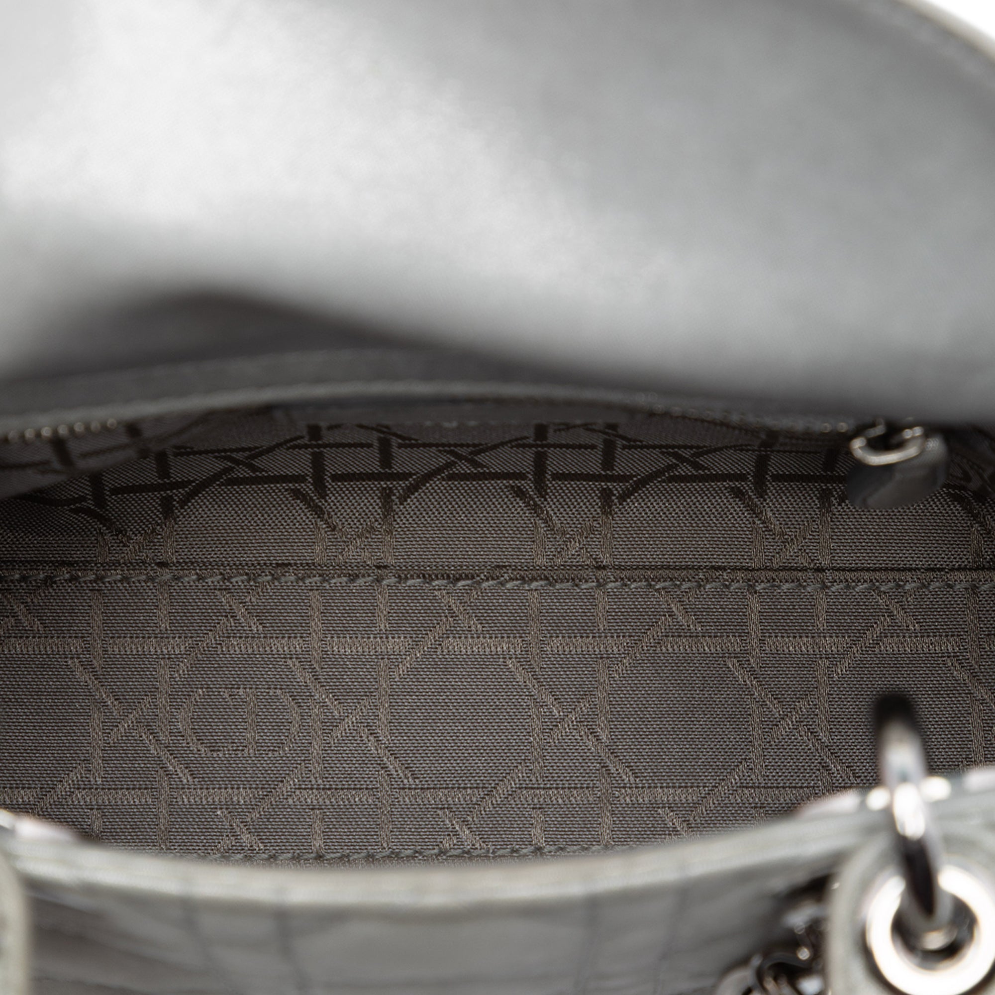 Mini Iridescent Lambskin Cannage Lady Dior - Image 4