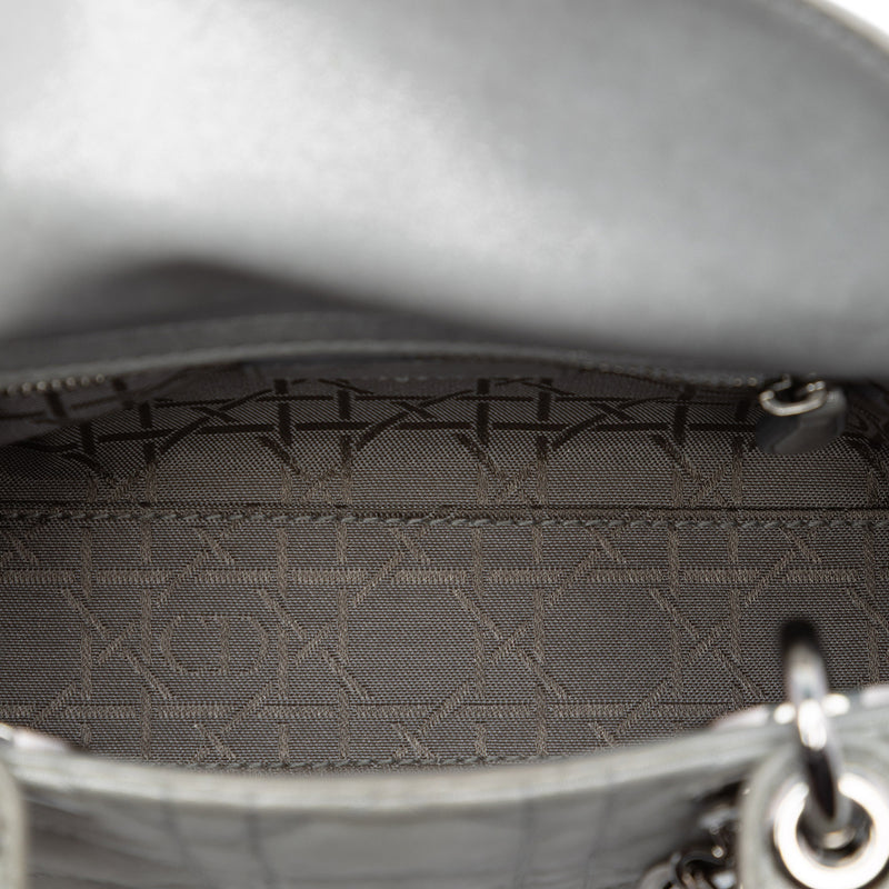 Mini Iridescent Lambskin Cannage Lady Dior - Image 4