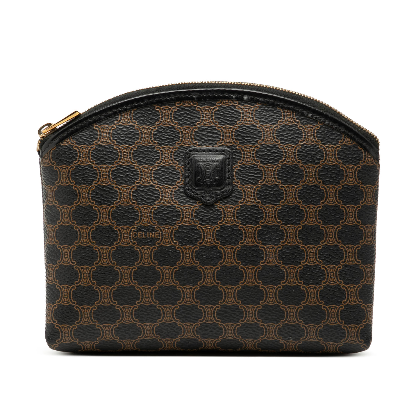 Macadam Coated Canvas Pouch - Image 1