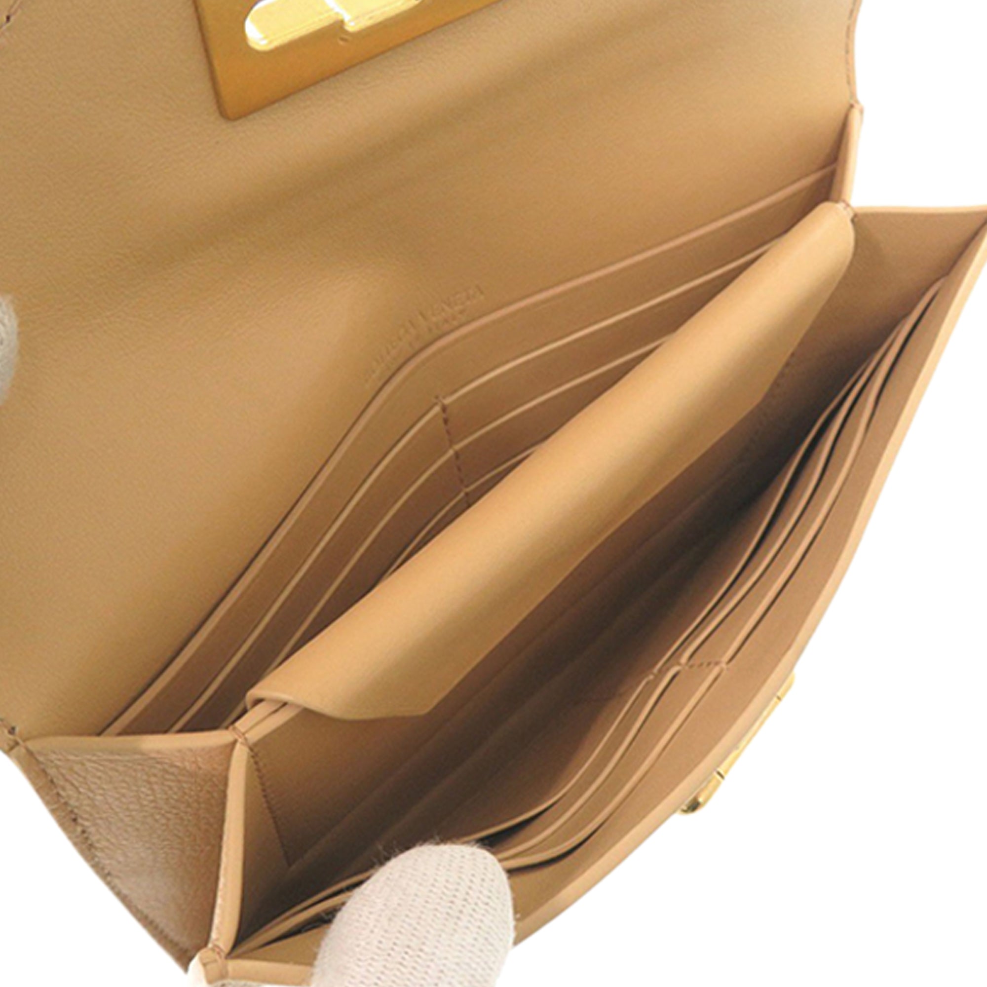 Grained Leather Flap Wallet - Image 3