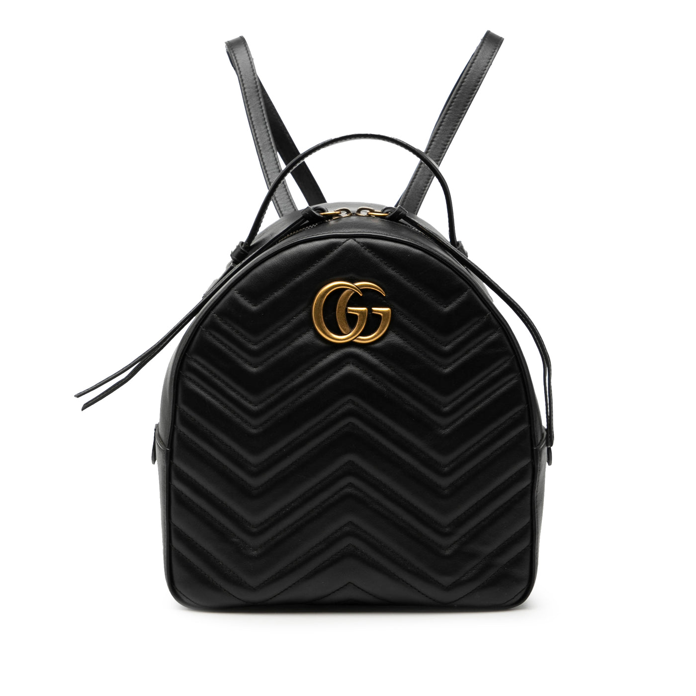 Small GG Marmont Matelasse Leather Backpack - Image 1