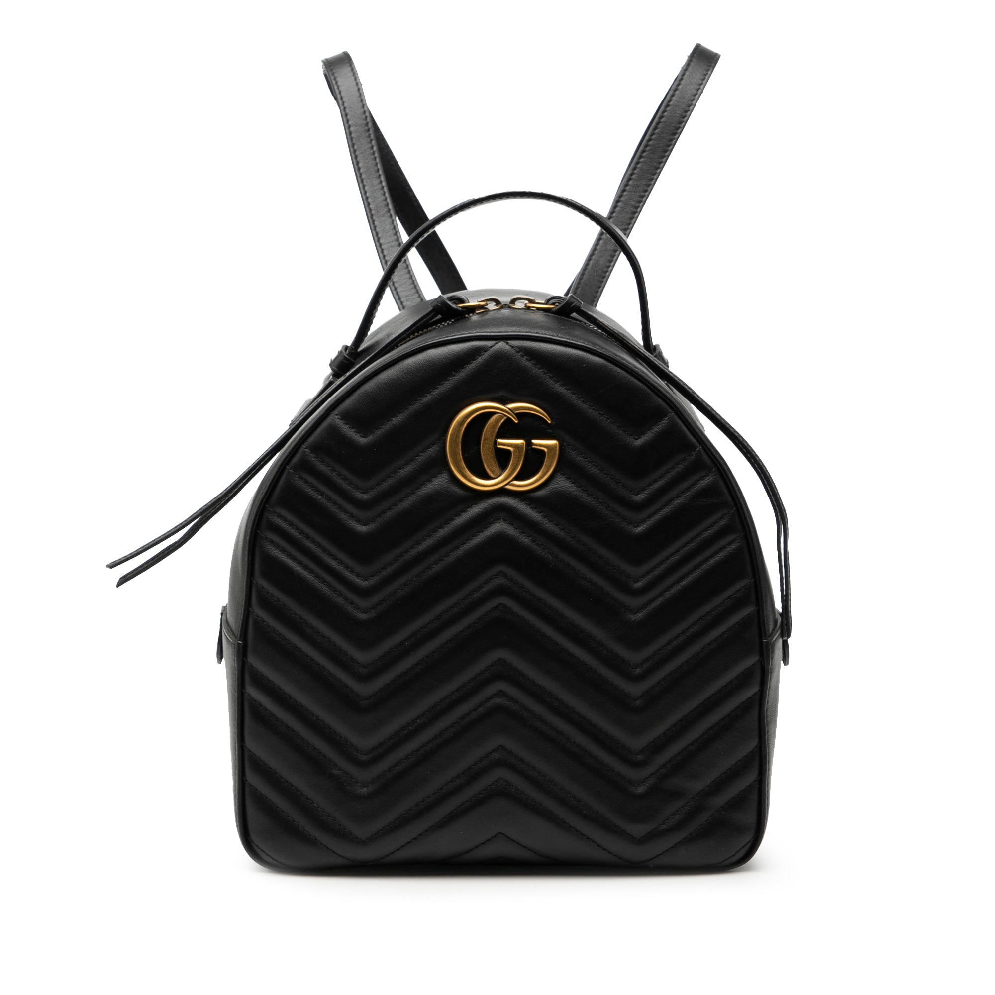 Small GG Marmont Matelasse Leather Backpack - Image 1
