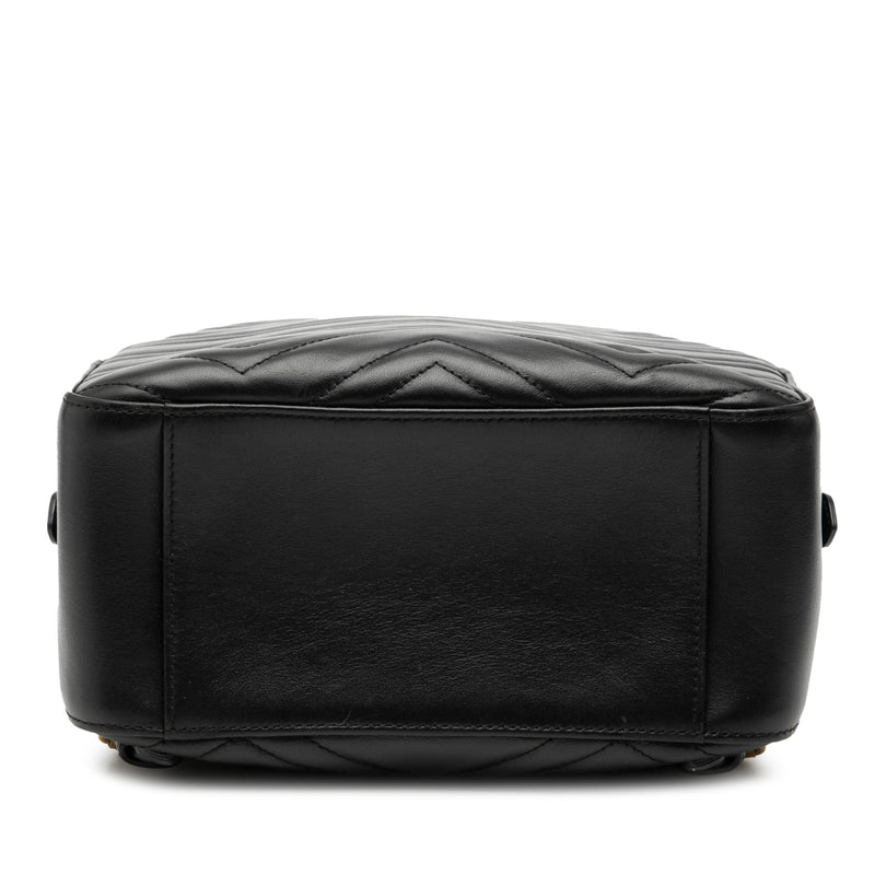 Small GG Marmont Matelasse Leather Backpack - Image 3