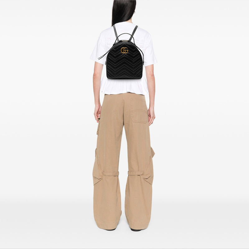 Small GG Marmont Matelasse Leather Backpack - Image 7