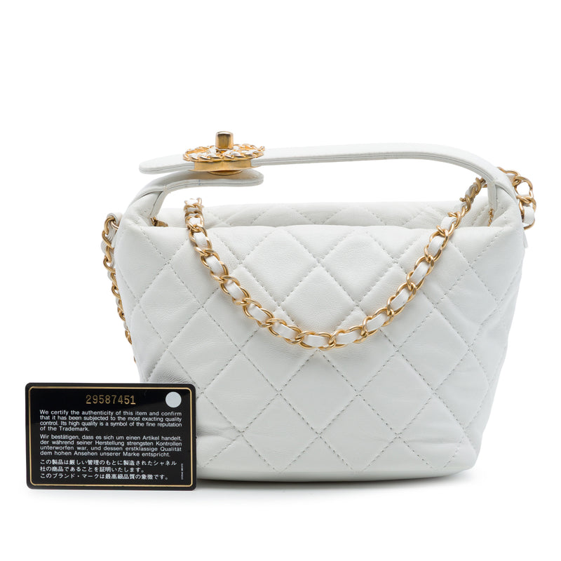 Small Quilted Lambskin Perfect Meeting Hobo - Image 7