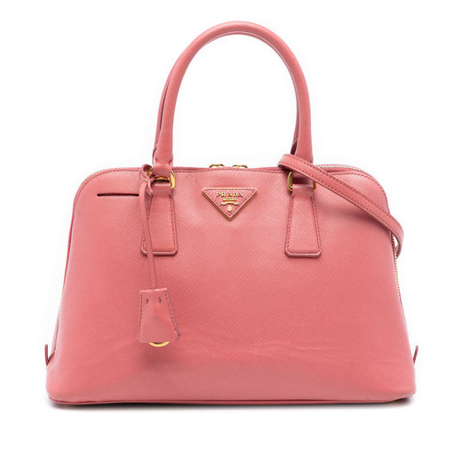 Medium Saffiano Lux Promenade Satchel - Image 1