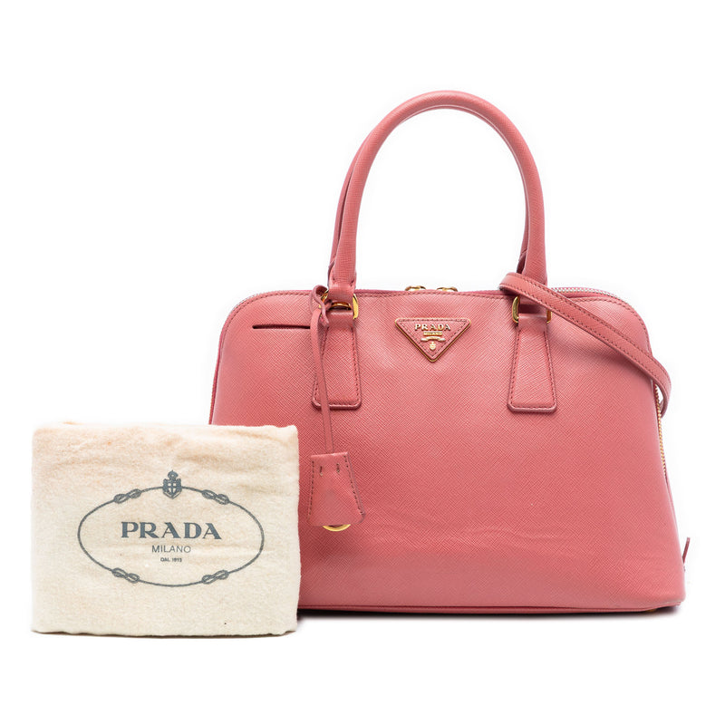 Medium Saffiano Lux Promenade Satchel - Image 8