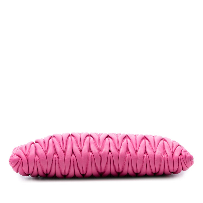 Matelasse Nappa Frame Clutch with Strap - Image 3