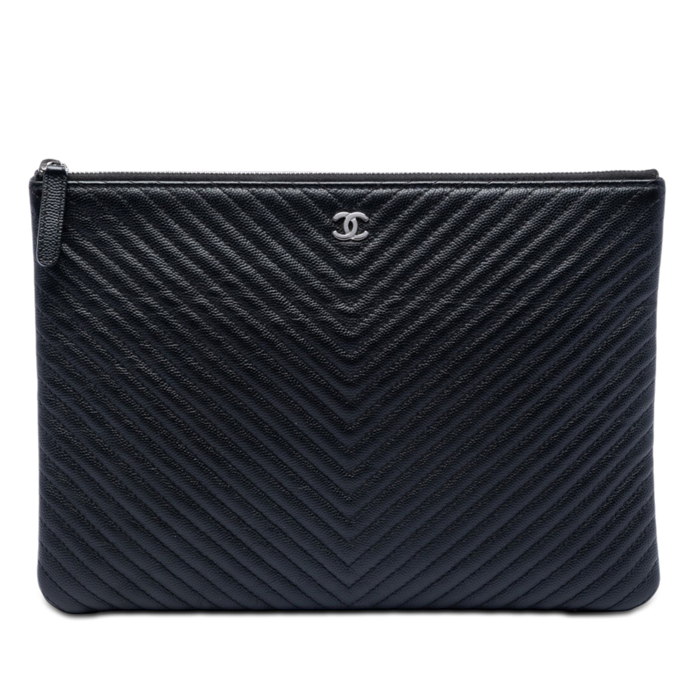 Medium CC Chevron Caviar O Case Clutch - Image 1