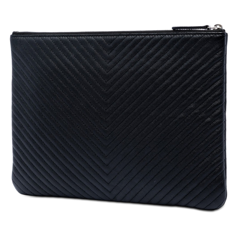 Medium CC Chevron Caviar O Case Clutch - Image 2
