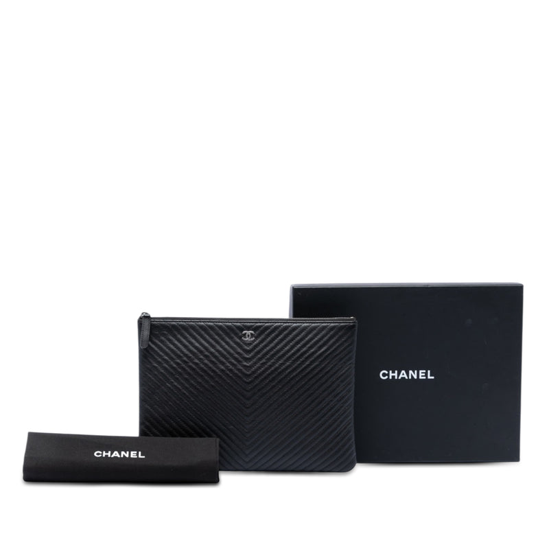 Medium CC Chevron Caviar O Case Clutch - Image 6