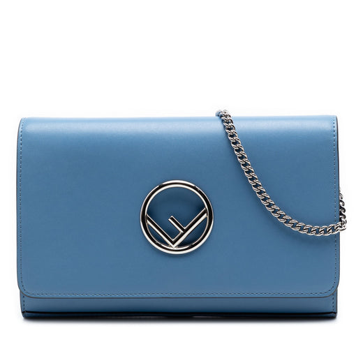 Calfskin F is Fendi Kan I Wallet on Chain - Image 1