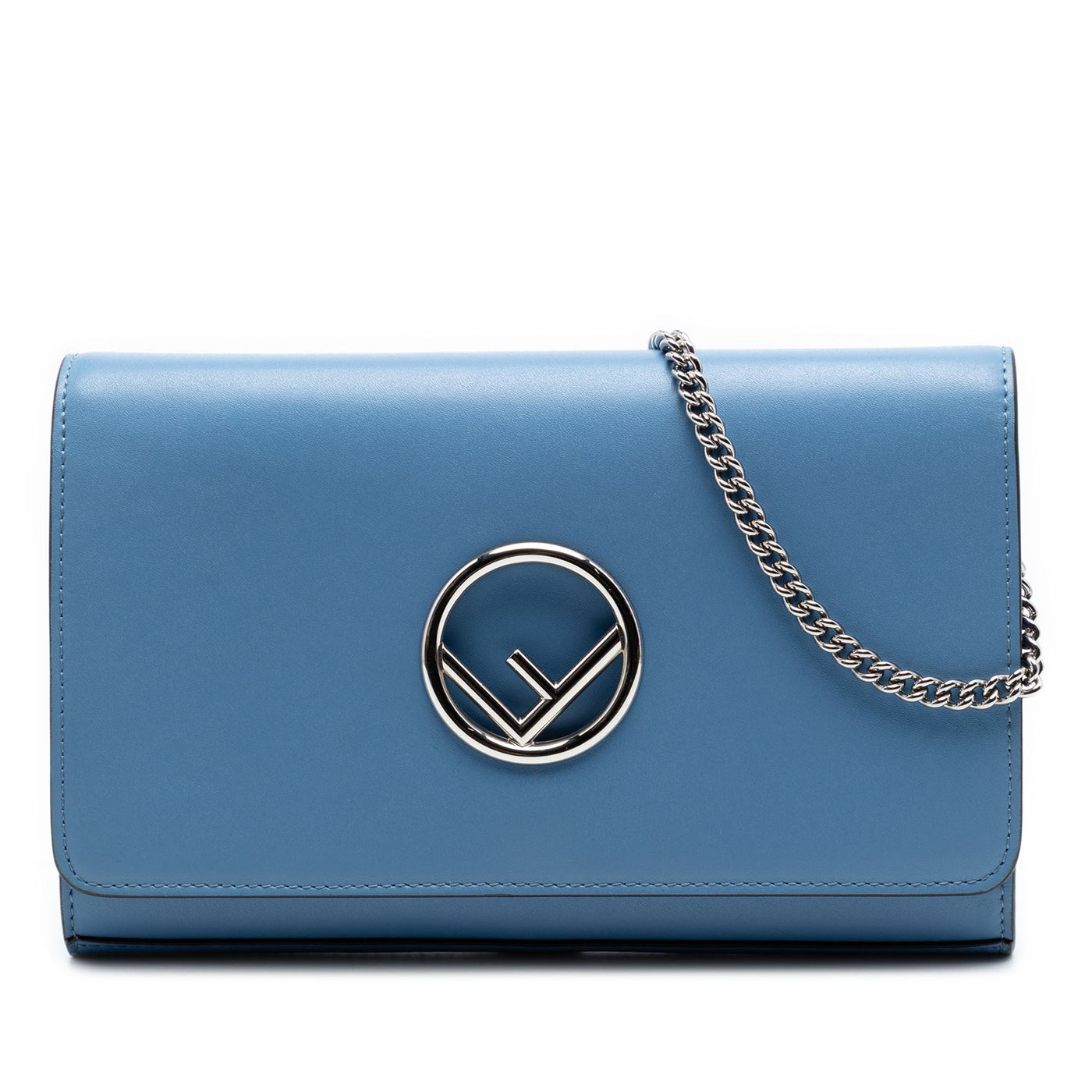 Calfskin F is Fendi Kan I Wallet on Chain - Image 1