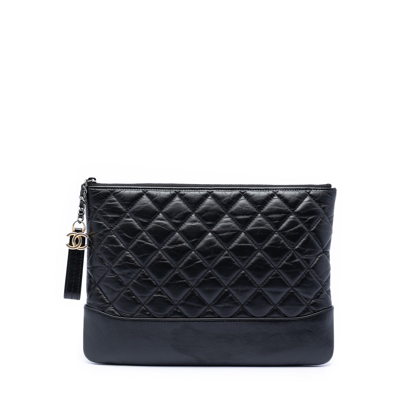 Medium Aged Calfskin Gabrielle O Case Clutch - Image 1