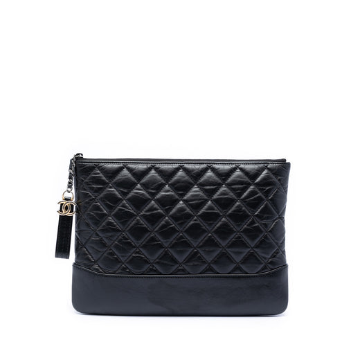 Medium Aged Calfskin Gabrielle O Case Clutch - Image 1