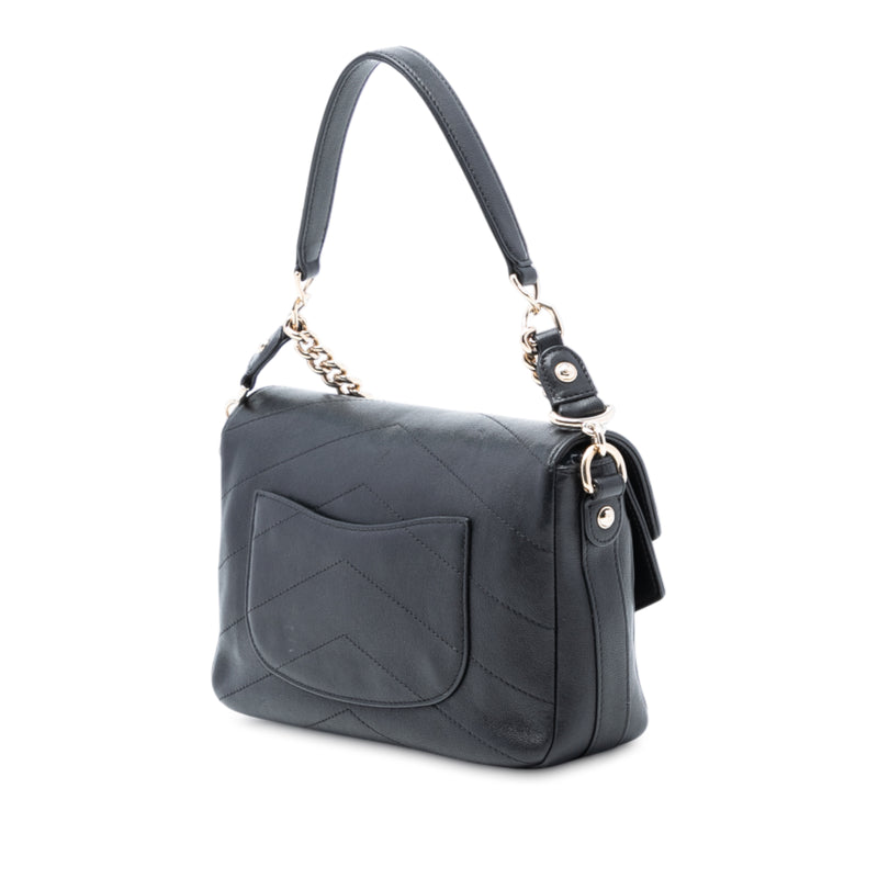 Mini Quilted Sheepskin Double Chevron Flap - Image 2