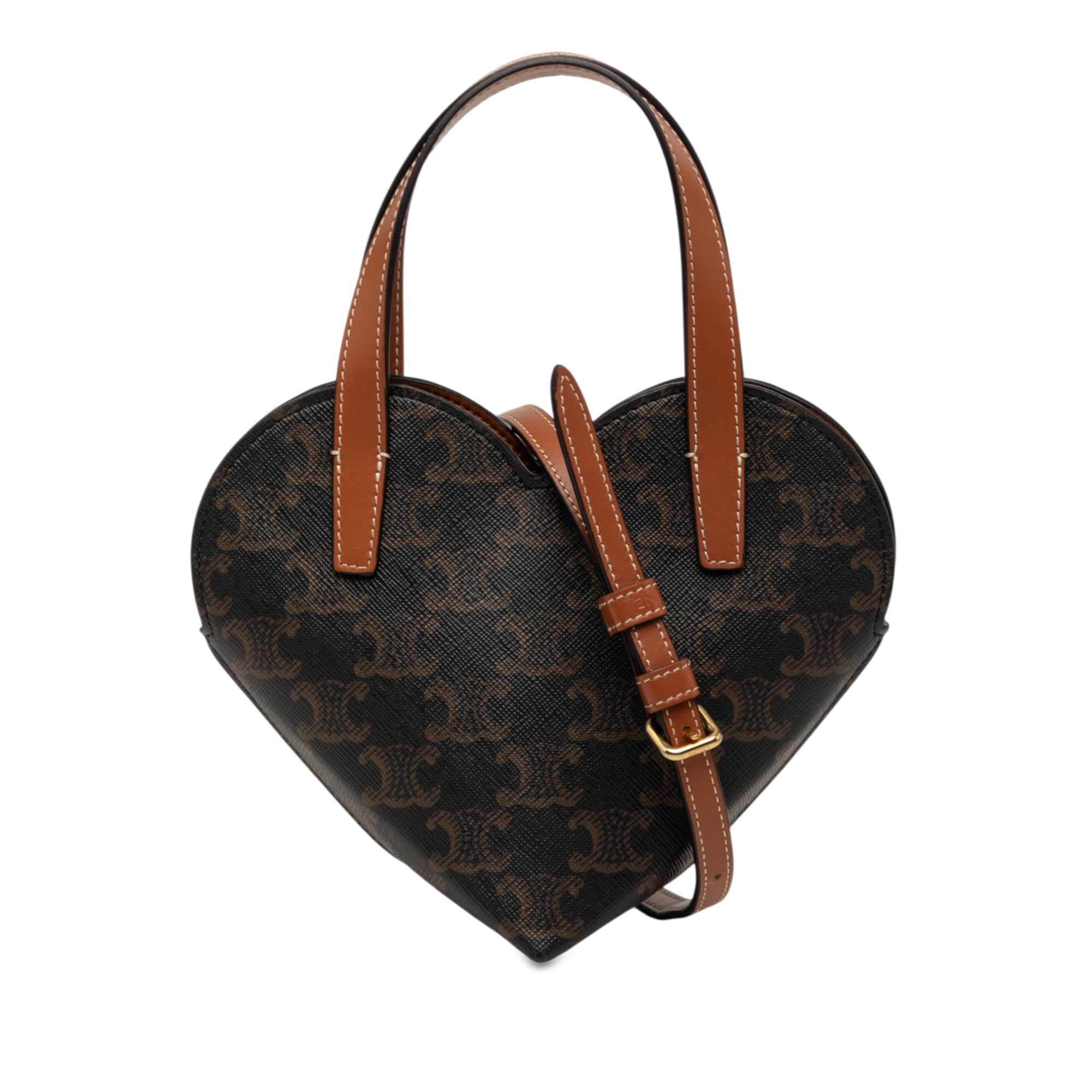 Teen Triomphe Coated Canvas Coeur Satchel - Image 1