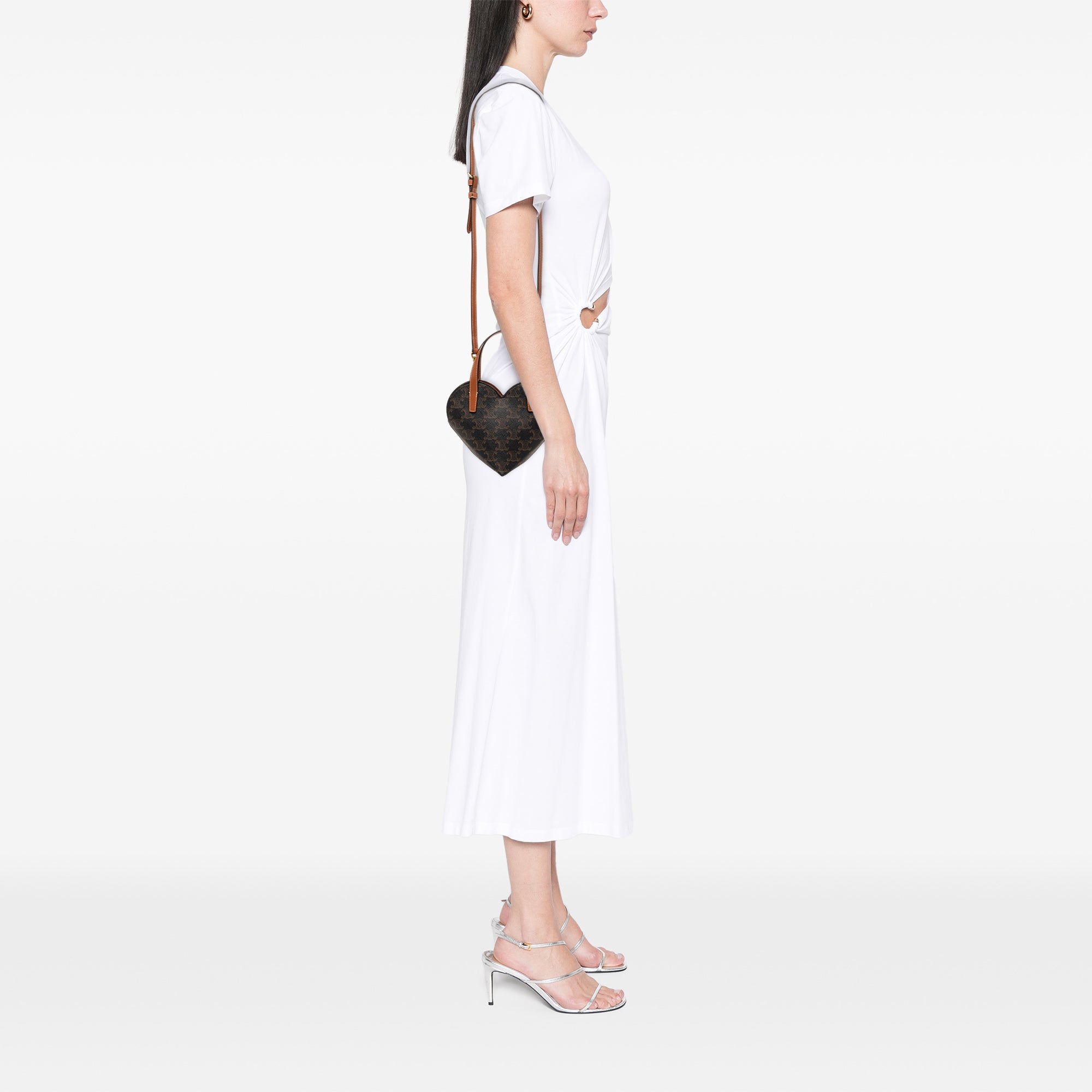 Teen Triomphe Coated Canvas Coeur Satchel - Image 7