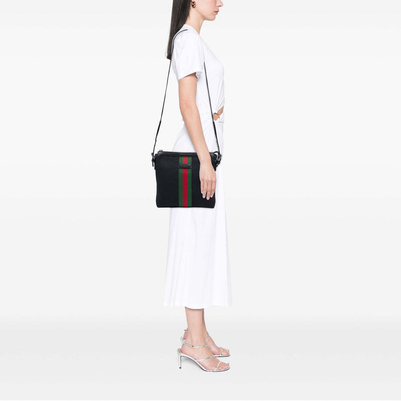 GG Techno Canvas Web Messenger Bag - Image 7