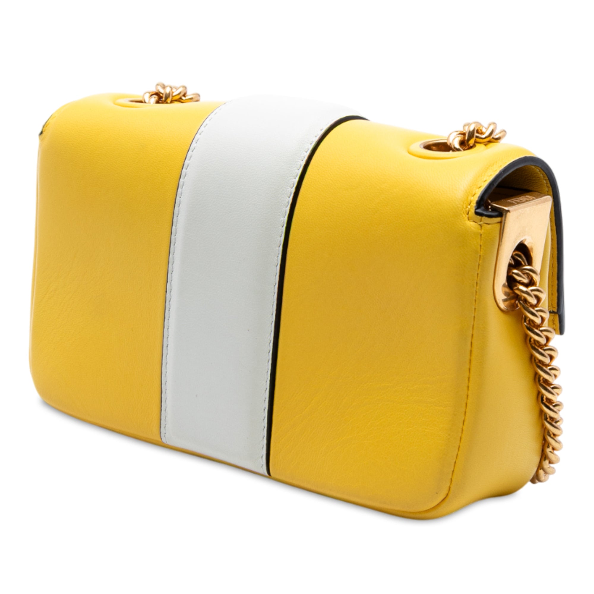 Mini Bicolor Nappa Apolo Chain Baguette Shoulder Bag - Image 2