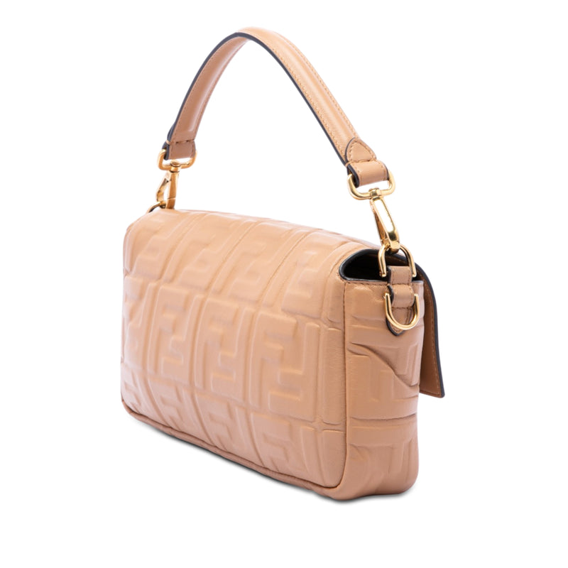 Zucca Embossed Leather Baguette Satchel - Image 2