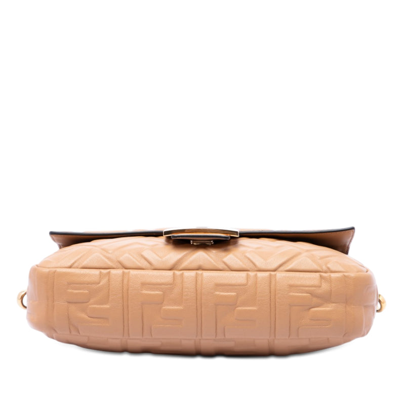 Zucca Embossed Leather Baguette Satchel - Image 3