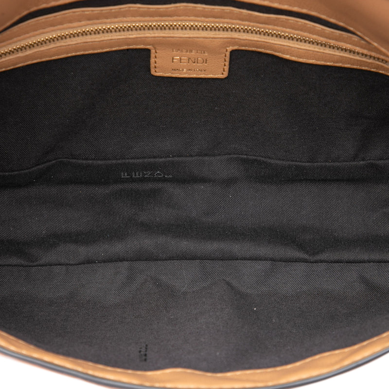 Zucca Embossed Leather Baguette Satchel - Image 4
