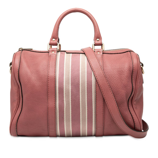 Medium Calfskin Web Joy Boston Bag