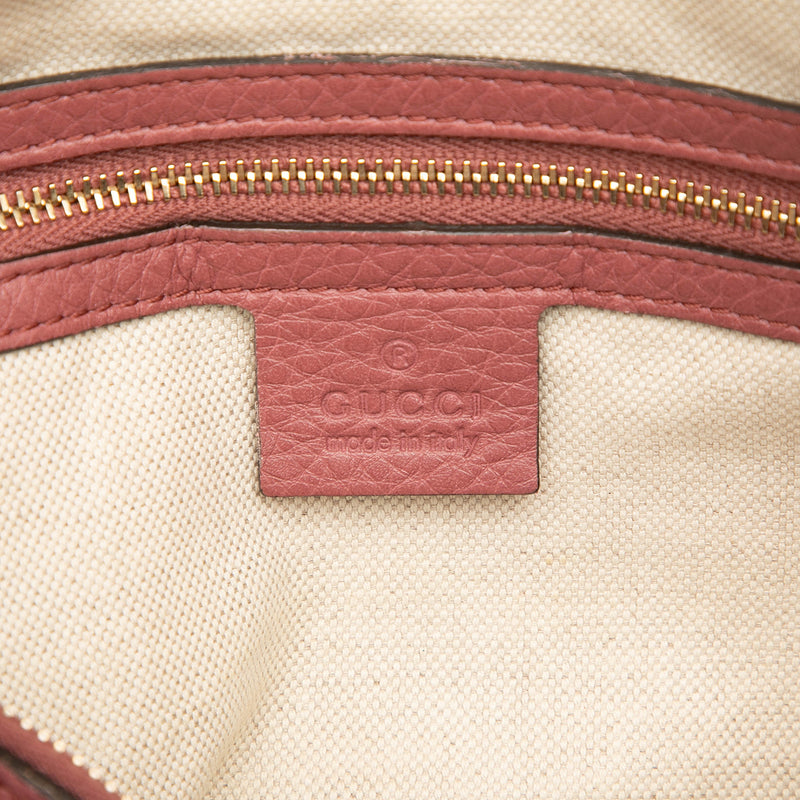 Medium Calfskin Web Joy Boston Bag - Image 5