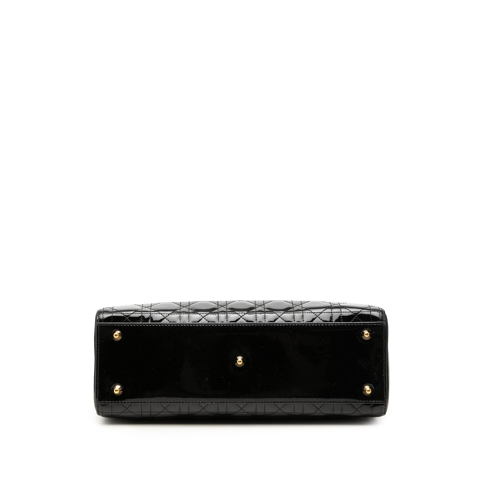Large Patent Cannage Lady Dior - Image 3
