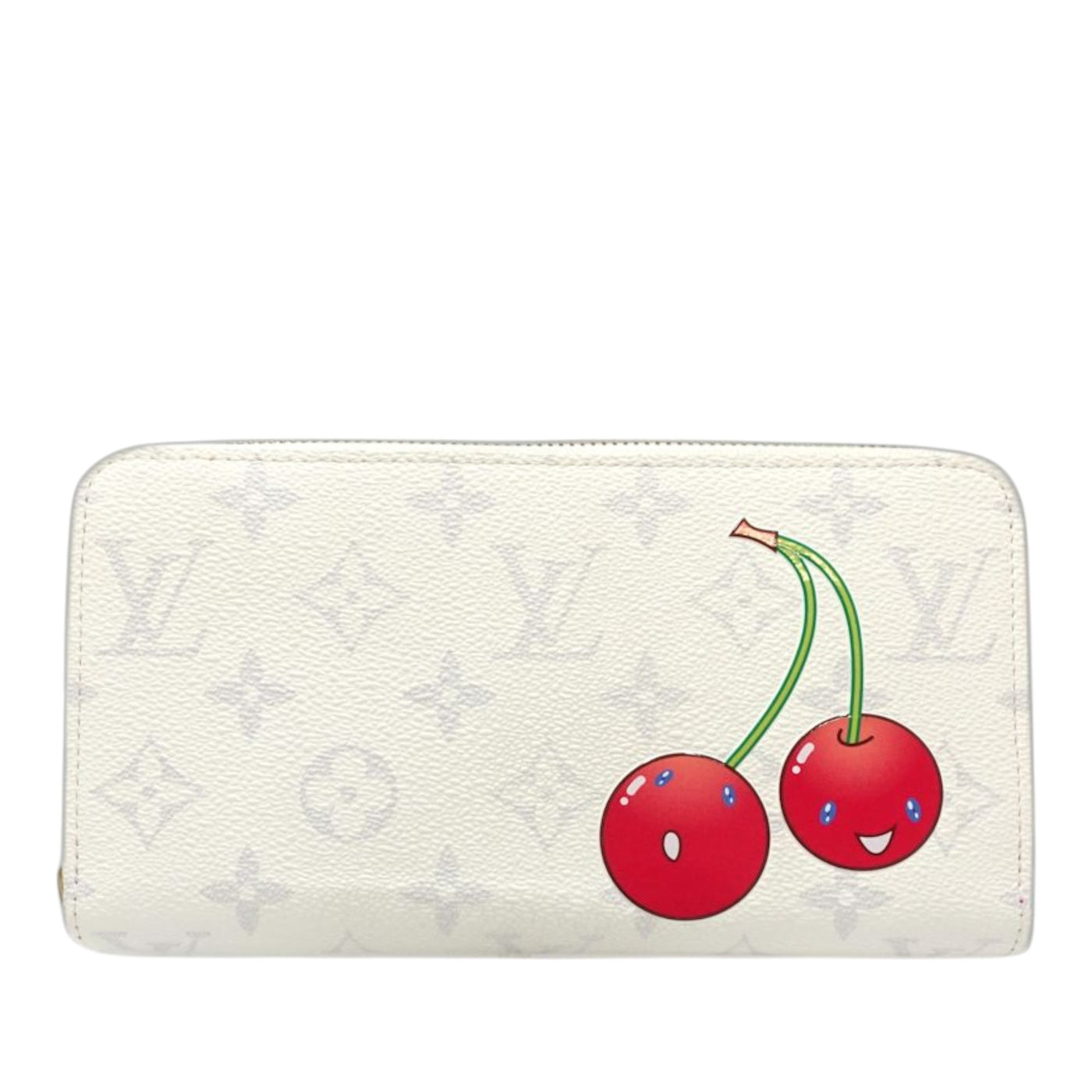 Takashi Murakami Monogram Cherry Zippy Wallet - Image 1