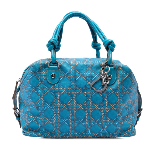 Canvas Cannage Print Cherie Handbag - Image 1