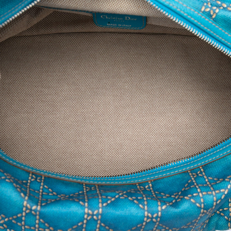 Canvas Cannage Print Cherie Handbag - Image 4