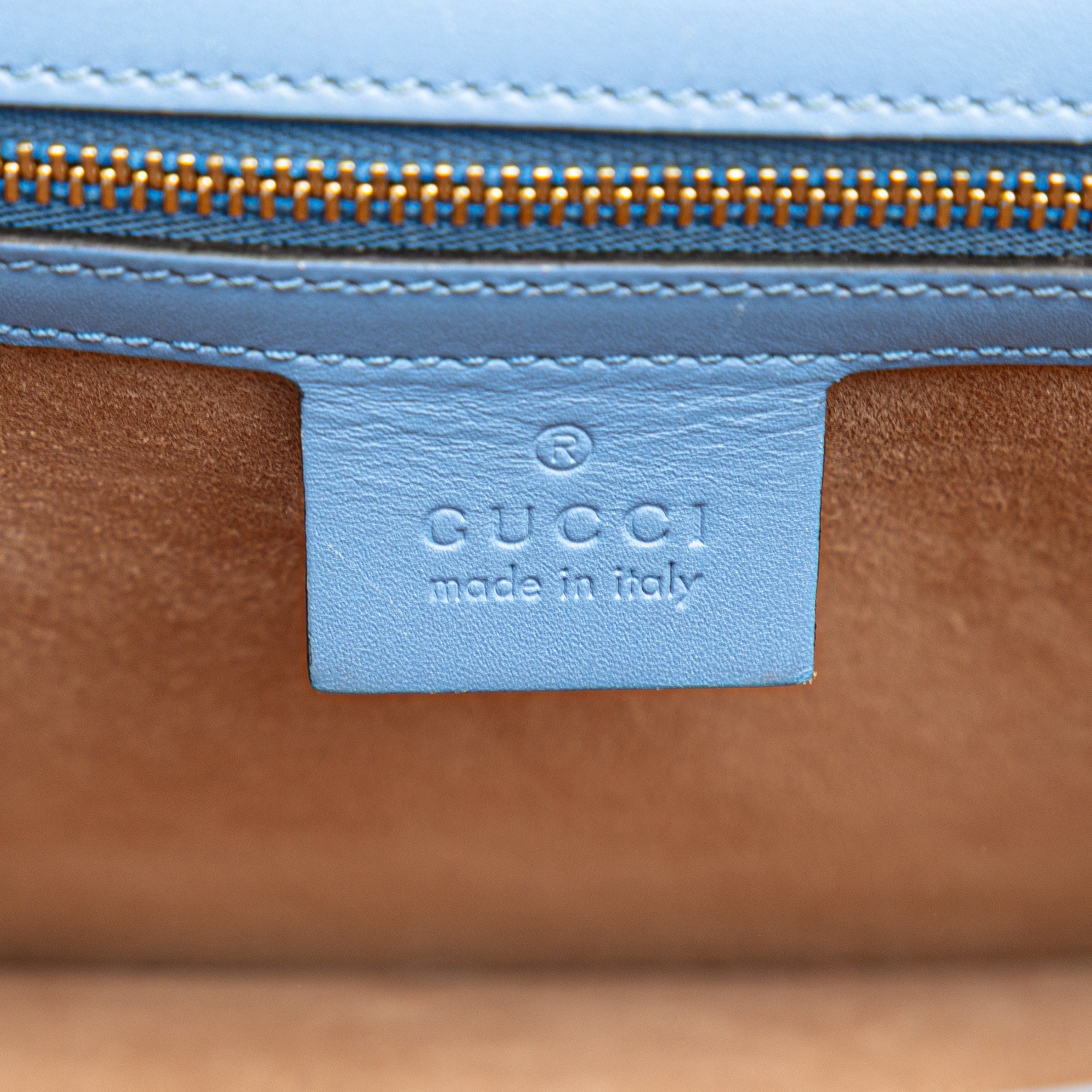 Small Leather Sylvie Web Satchel - Image 5