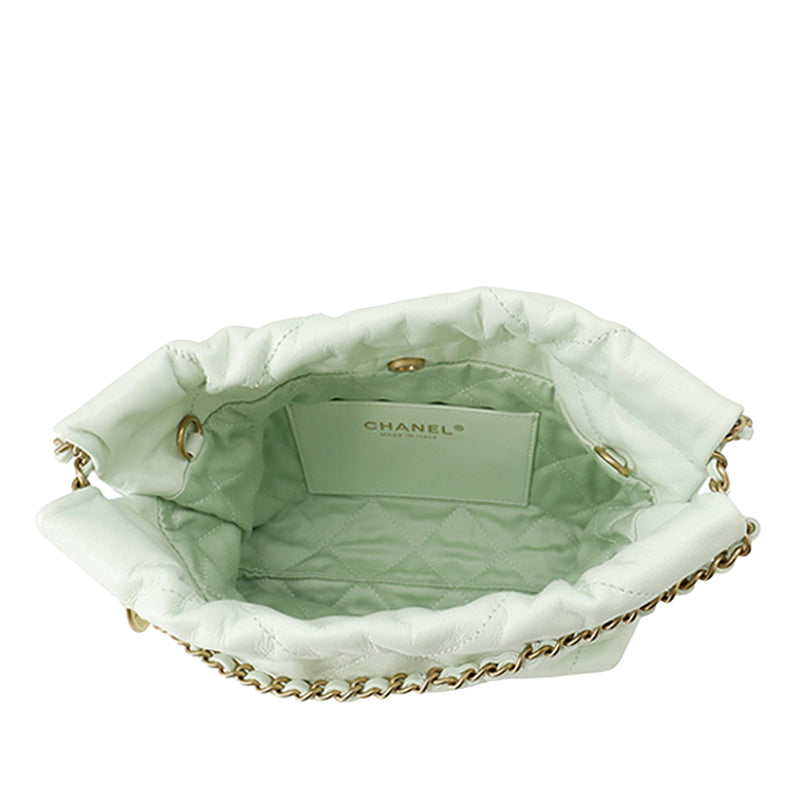 Mini Shiny Calfskin 22 Handbag - Image 4