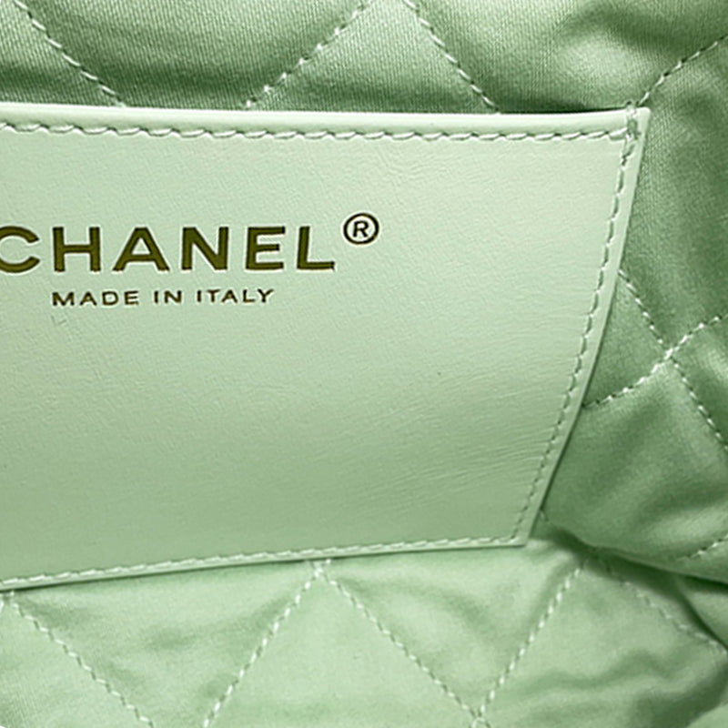 Mini Shiny Calfskin 22 Handbag - Image 6