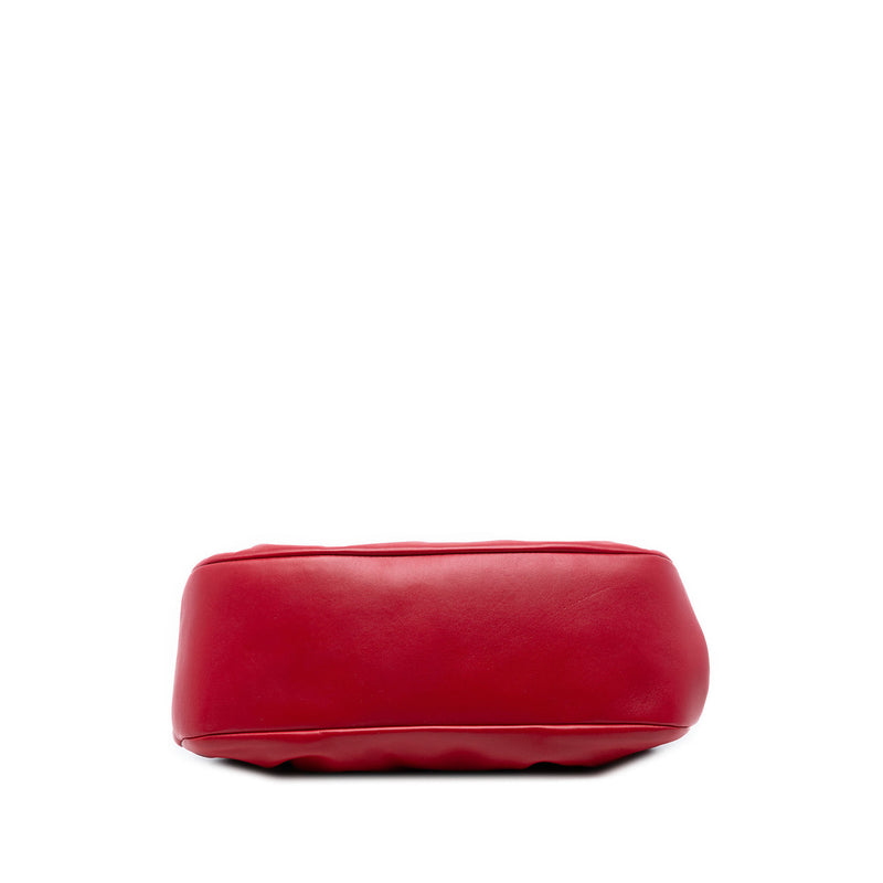 Pleated Nappa Soft Frame Clutch with Chain - Image 3