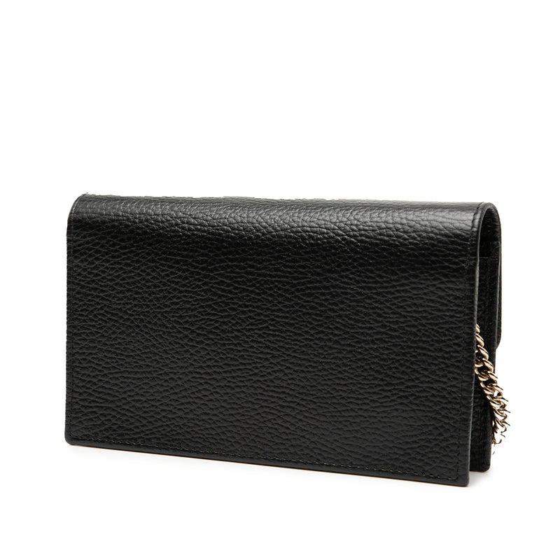 Dollar Calfskin Interlocking G Wallet on Chain - Image 2
