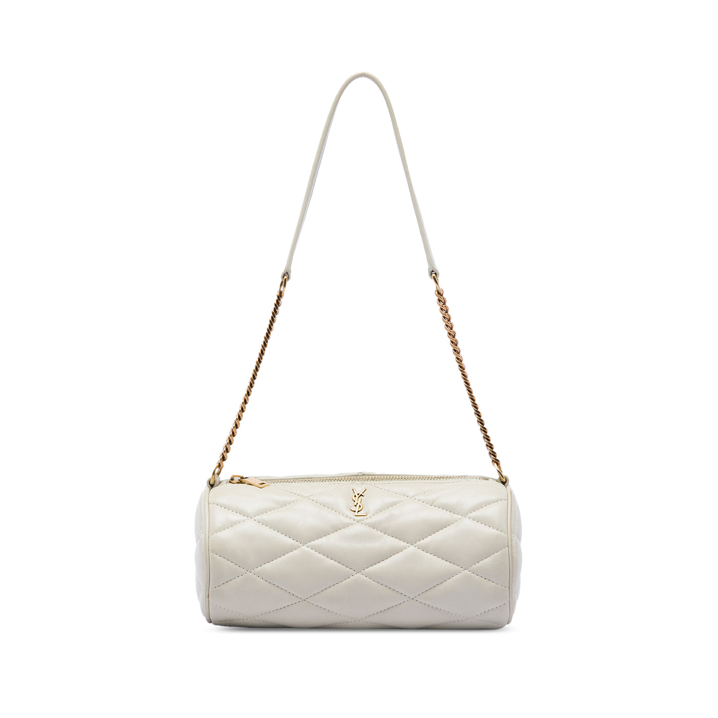 Mini Quilted Lambskin Sade Tube Bag - Image 1