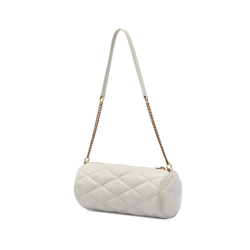 Mini Quilted Lambskin Sade Tube Bag - Image 2