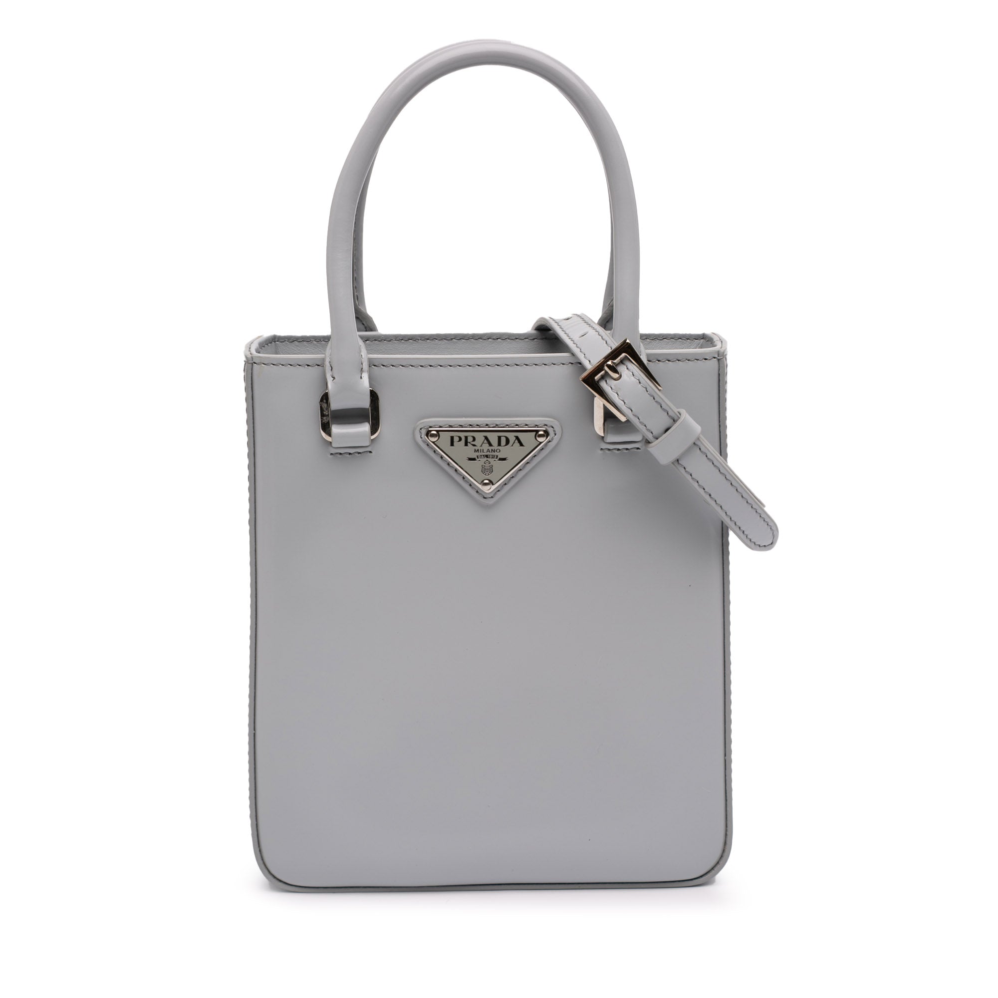 Small Leather Brushed Tote - Image 1