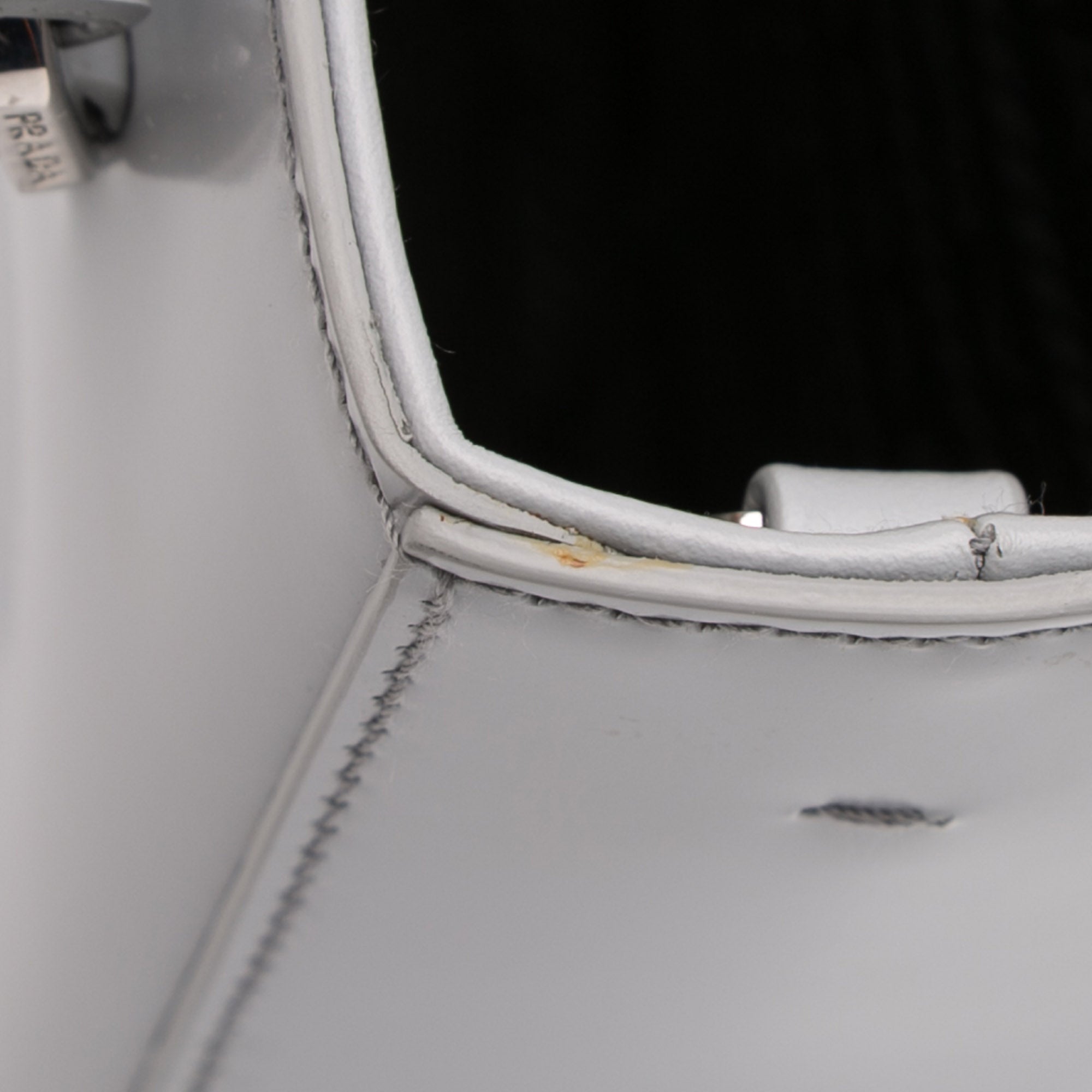 Small Leather Brushed Tote - Image 10