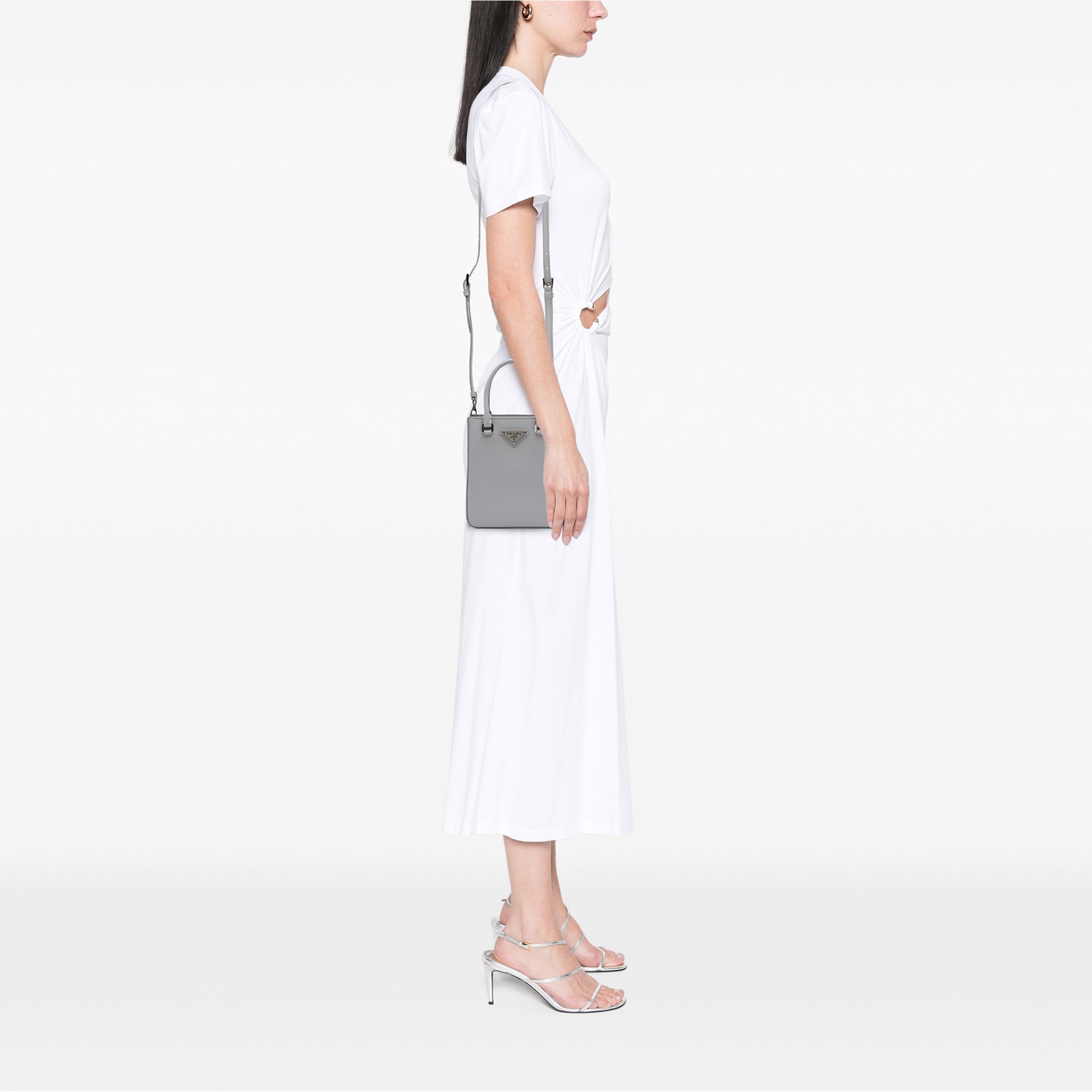 Small Leather Brushed Tote - Image 11