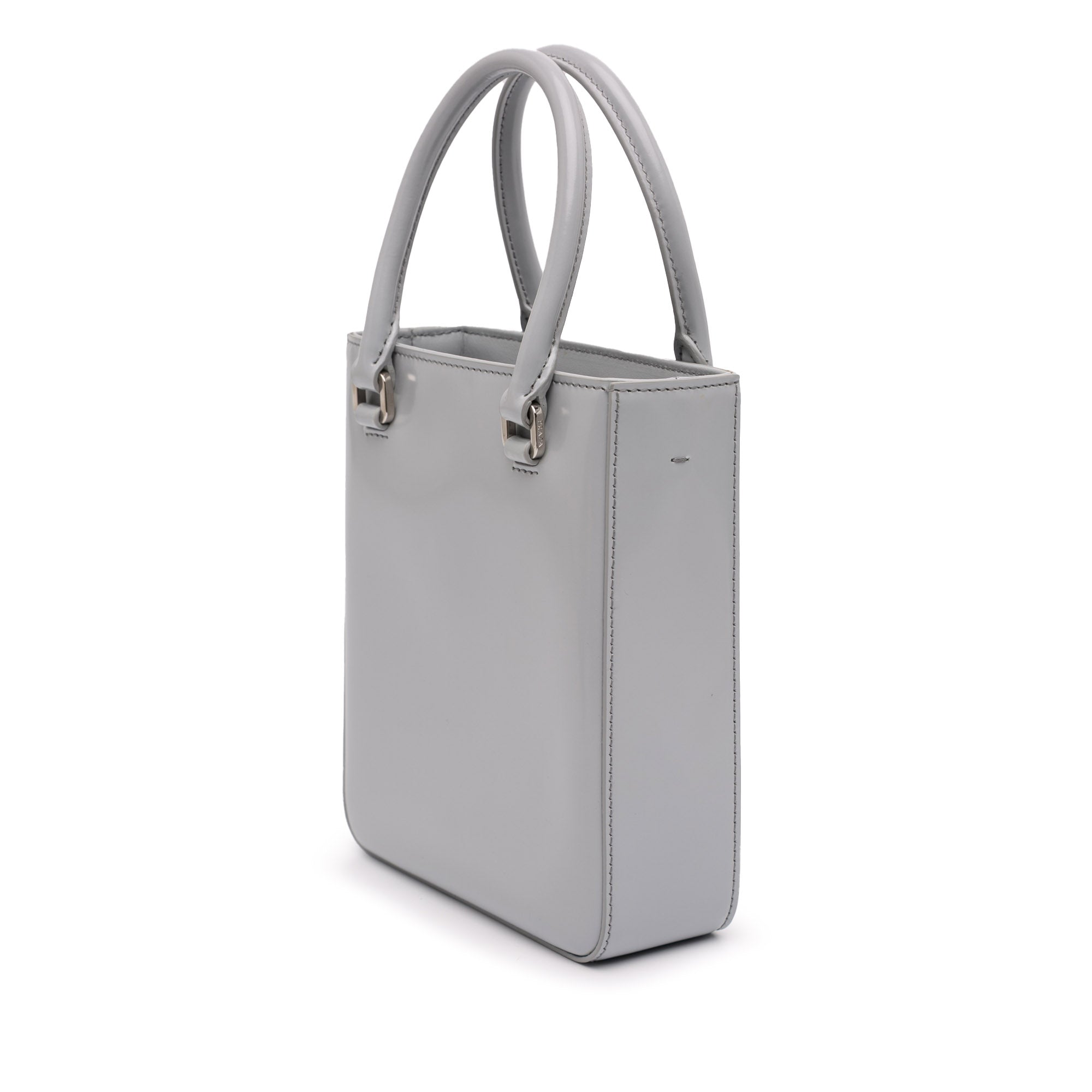 Small Leather Brushed Tote - Image 2