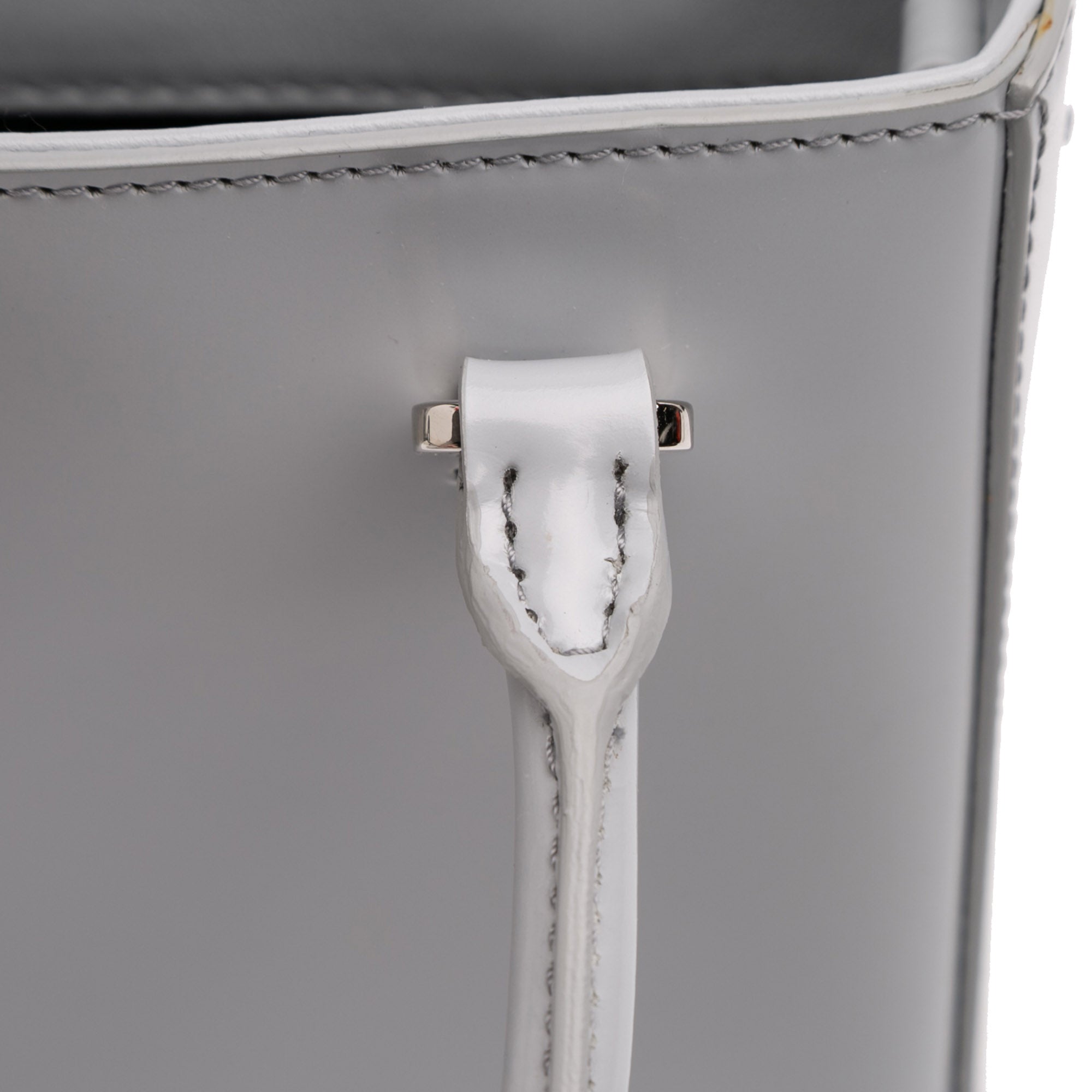 Small Leather Brushed Tote - Image 7