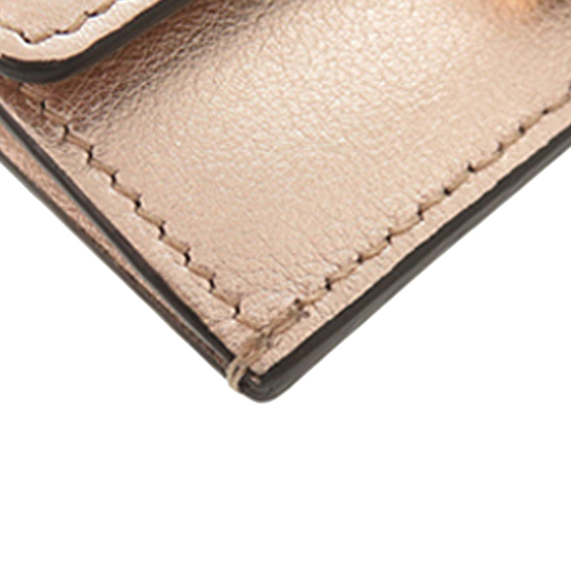 Metallic Calfskin FF 1974 Baguette Card Holder - Image 13