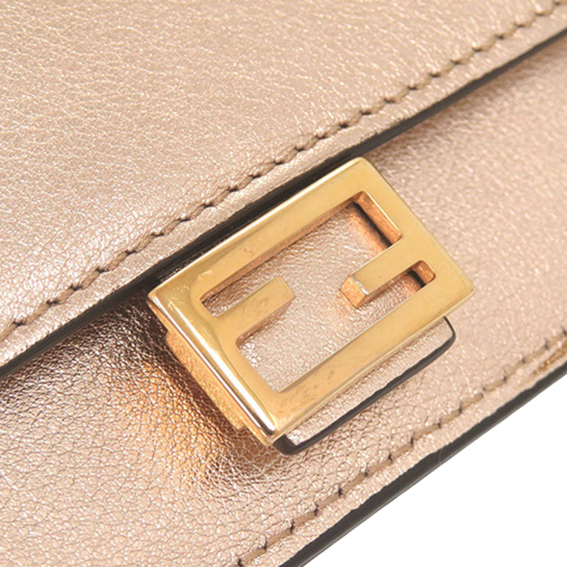 Metallic Calfskin FF 1974 Baguette Card Holder - Image 8