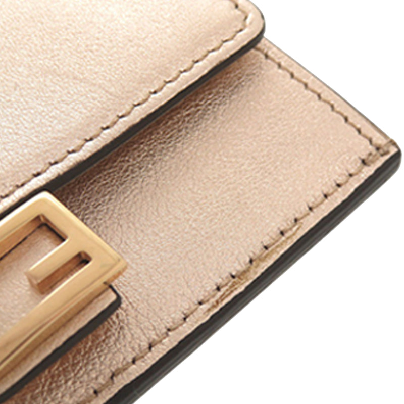 Metallic Calfskin FF 1974 Baguette Card Holder - Image 9