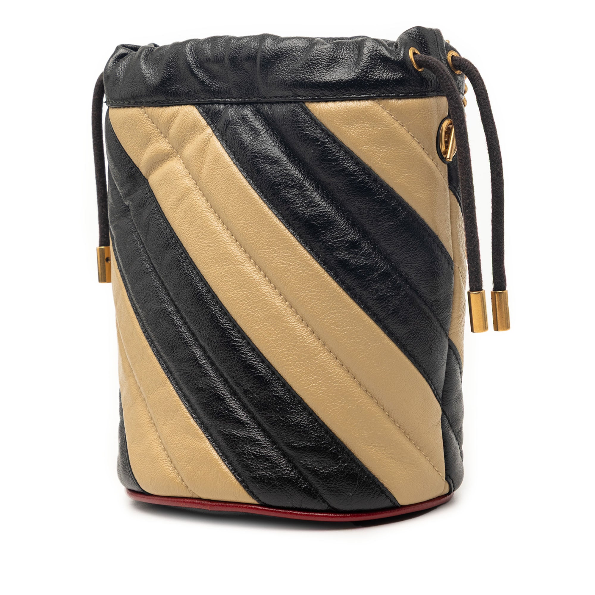 Mini GG Marmont Matelasse Diagonal Leather Torchon Bucket Bag - Image 2